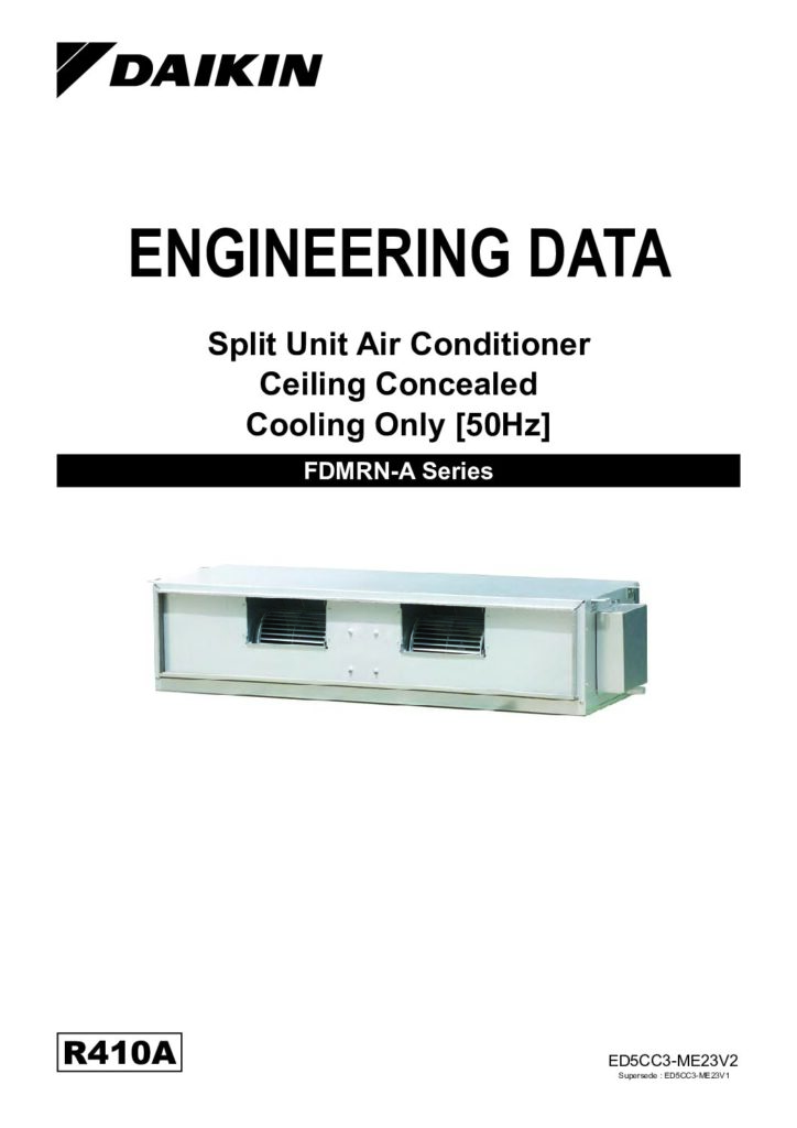Daikin FDMRN-A engineering data book cover